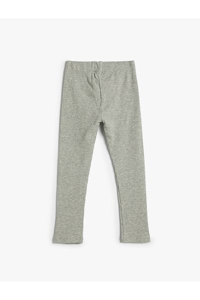 Koton Basic Leggings Ribbed Cotton Elastic Waist