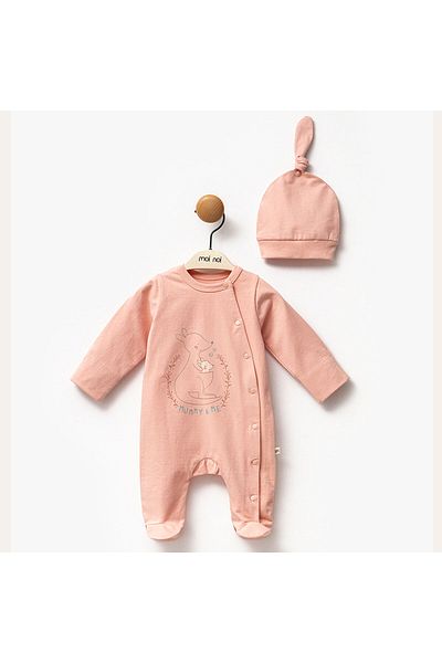 BEREKET BABY 0-6 Months Baby Romper and Hat Set - Bereket Baby
