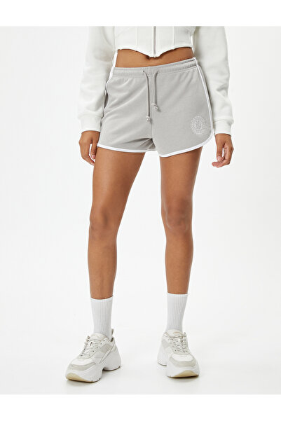 Koton College Extra mini šortky pruhované elastické zaväzovanie v páse