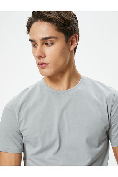 Koton Slim Fit Cotton Short Sleeve Crew Neck Basic T-Shirt