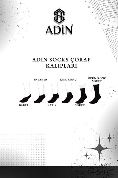 Adin Bamboo Men's Socks Seamless Gray 6-Piece (Gold Series)