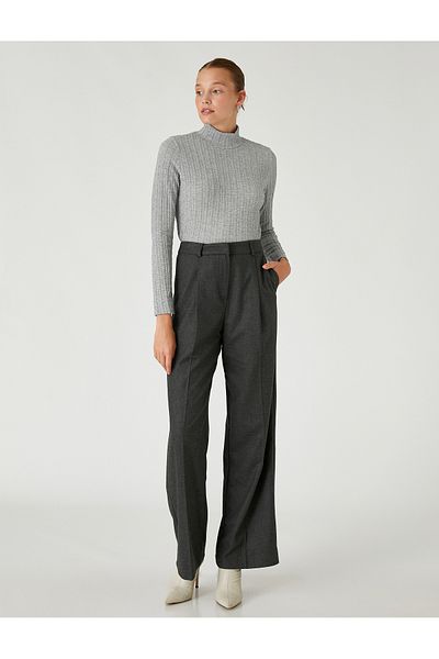 Koton Turtleneck Sweater Ribbed