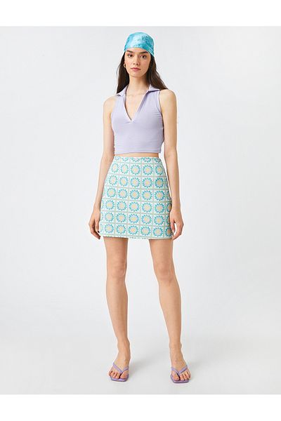 Koton Crop-Athleten-Polokragen