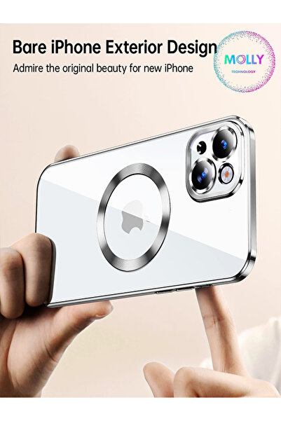 Molly Samsung Galaxy A21s Için Mavi Lens Koruyuculu Cd Lüks Silikon Kılıf