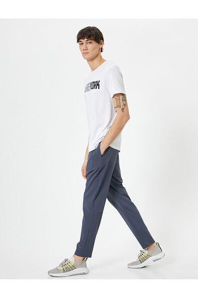 Koton Slim Fit Sports Sweatpants - Ελαστική μέση και λεπτομέρεια τσέπης