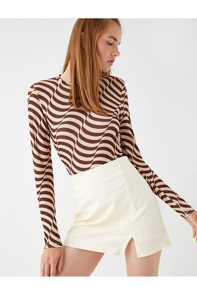 Koton Mini Skirt - Slit Detail