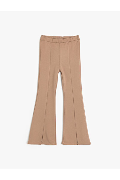 Koton Beige Girl's Flare Trousers