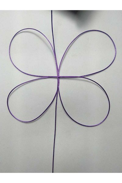 Eskişehir hobi sanat 100 Meters Purple Colored Parachute String - Macrame Bracelet Necklace Bead Set