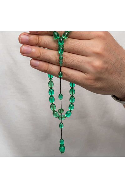 Skygo Pressed Amber Prayer Beads