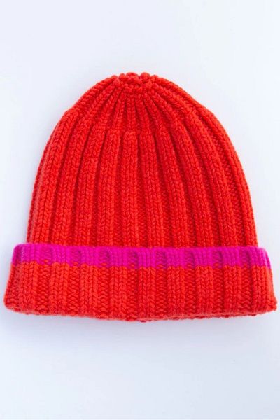 GONJUA Red Knitted Beanie