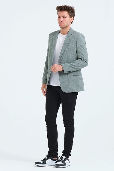 VALUE FASHION Ανοιχτό μπλέιζερ μπορντό με δύο κουμπιά, κλασικό ανδρικό μπουφάν casual κοπής