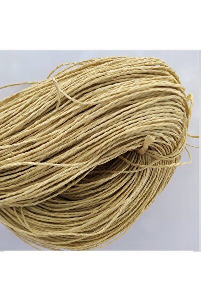 DÜNYA YÜN Kağıt Ip (270-320 GR.) G2 Kağıt Ip Çanta Ipi Saman Rengi