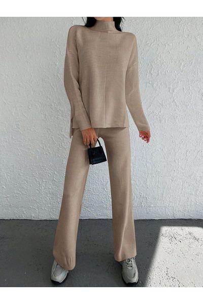 Kokosh moda Γυναικείο μακρυμάνικο πλεκτό διπλό σετ