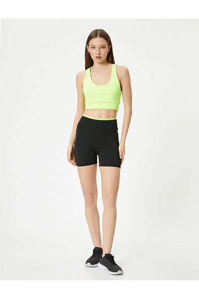 Koton Jambiere sport motociclist cu talie înaltă și contrast de culoare - Slim Fit