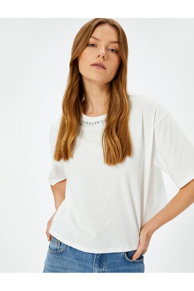 Koton Tričko s límečkem - Kumara Relational Cotton
