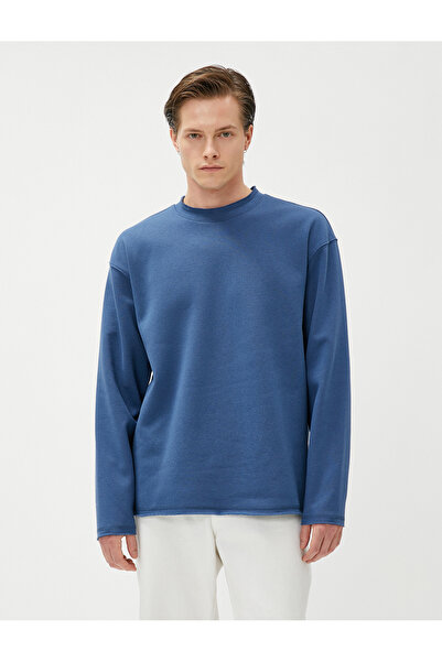 Koton 4WAM70124MK Koton Erkek Sweat MAVİ
