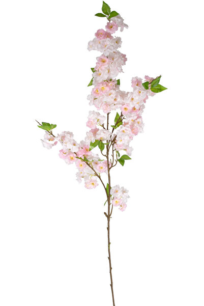 Herdekora Yapay Bahar Dalı Pembe-Beyaz 120 Cm.