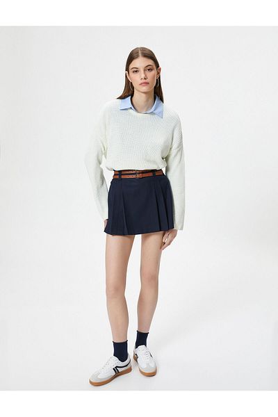 Koton Basic Knitwear Sweater Long Sleeve Crew Neck