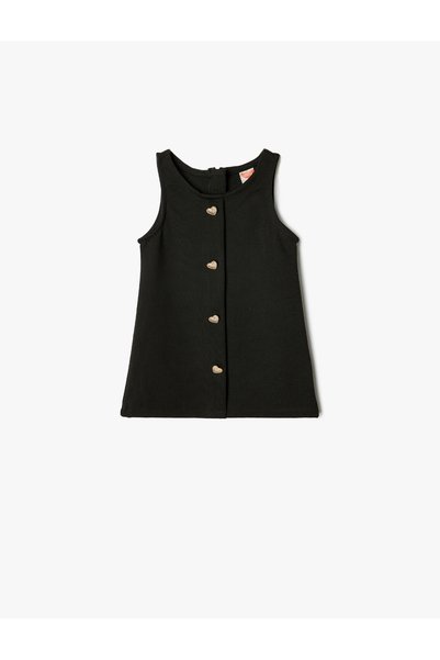 Koton Black Girl's Overall Dress