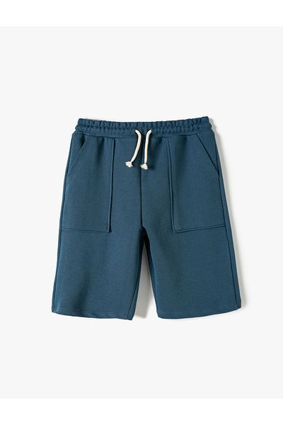 Koton Basic Shorts with Tie Waist and Pocket Detail