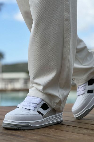 Chekich CH2410 CBT Avax Men's Sneakers WHITE/BLACK