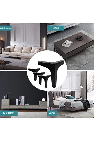 ASLAN METAL VE PLASTİK 15 Cm Zarif Model Siyah Metal Mobilya, Dolap, Koltuk, ...