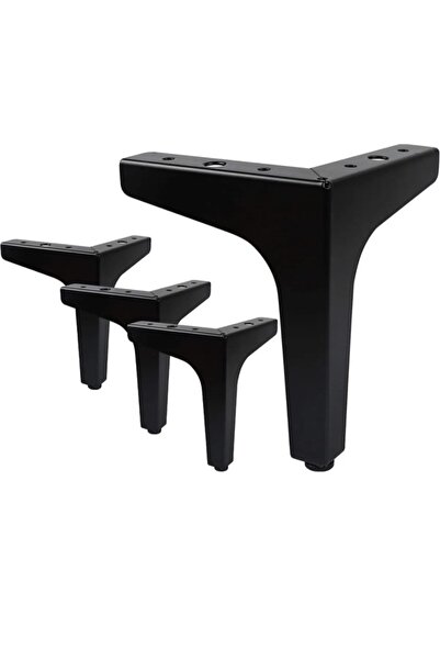 ASLAN METAL VE PLASTİK 15 cm model elegant mobilier din metal negru, dulap, fotoliu, picioare pentru unitatea TV (8 bucăți)-aspirator robot