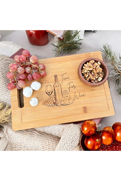 ardesta لوحة عرض النبيذ المصنوعة من الخيزران - لوحة عرض الجبن والديكور المطرز...