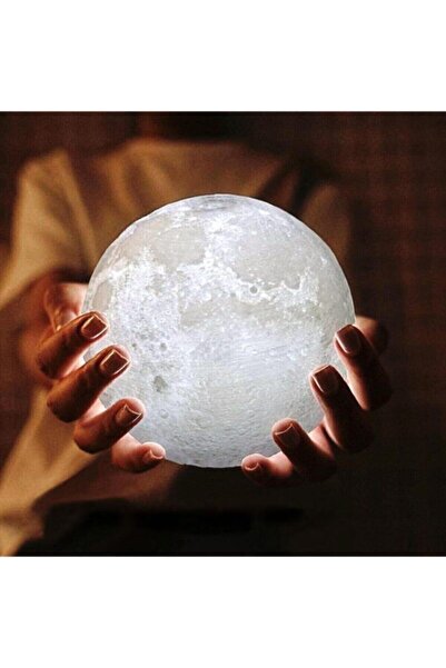 Genel Markalar Moon Light - 3d Ay Gece Ve Masa Lambası 13 Cm Çapında