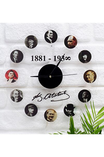 Elioure DeepCraft Ceas de perete decorativ din acril transparent, silențios, ...