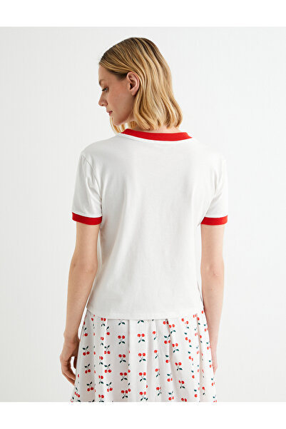 Koton X Tuba Unsual - Tričko s krátkým rukávem s třešňovým potiskem