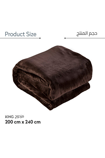 Donetella Solid Fleece Blanket King Size 200x240 cm