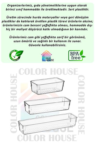 color house Организатор за модели 4 части № 3 23,1 см x 7,7 см