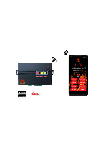 BAHAMA ISI Wi-fi Bağlantılı Otomatik Kalorifer Kazanı Kontrol Paneli(KAZAN BE...