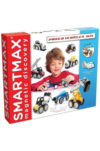 Bebeluc Stavebnice - Sada vozidel SMARTMAX PLAY - Mix vozidel pro těžší vozidla