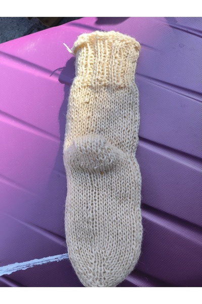 ankays Μάλλινες κάλτσες Mother's Hand Made Χοντρές χειμερινές μάλλινες κάλτσες από φυσικό μαλλί (ένα ζευγάρι)