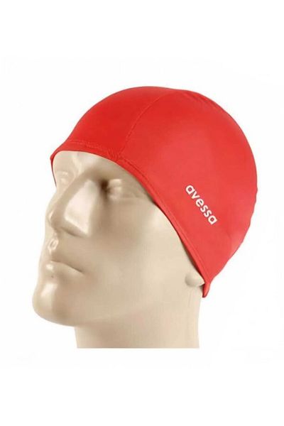 AVESSA Red Lycra Cloth Swimming Cap - P7224