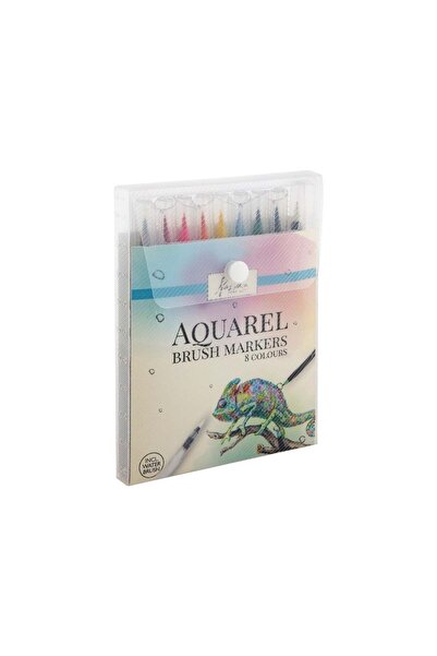 Bebeluc Set 8 carioci acuarela, cu varf tip pensula, Nassau