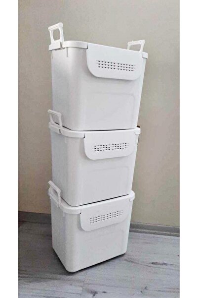 Geseus Motek Mybox 3X30 Liter Multi-Purpose Organizer Storage Box with Handle-Mt-35
