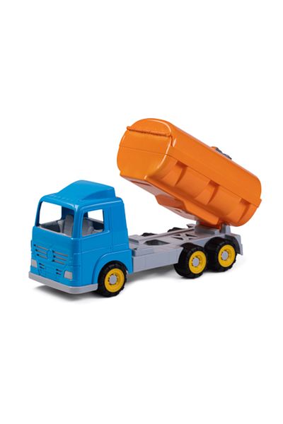 Bebeluc Cisterna de jucarie Millenium pentru transport carburanti, 49 cm, cu accesorii incluse.