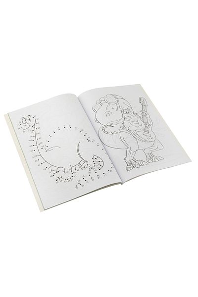 GRAFİX Coloring book with activities - Dinosaur