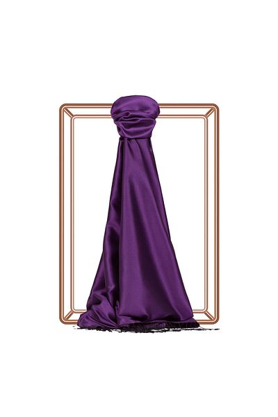 ipekevi Noble Purple Silk House Silk Shawl
