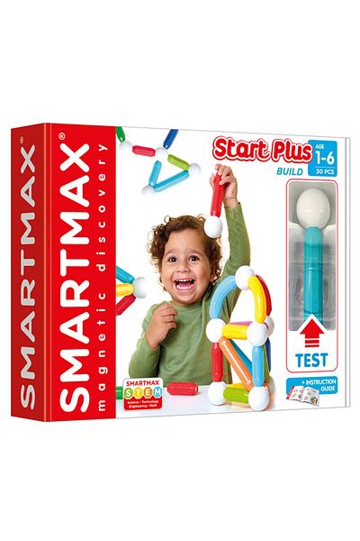 Bebeluc Set de constructie - SmartMax Set educativ Start+ (30 piese) cu fereastra de test