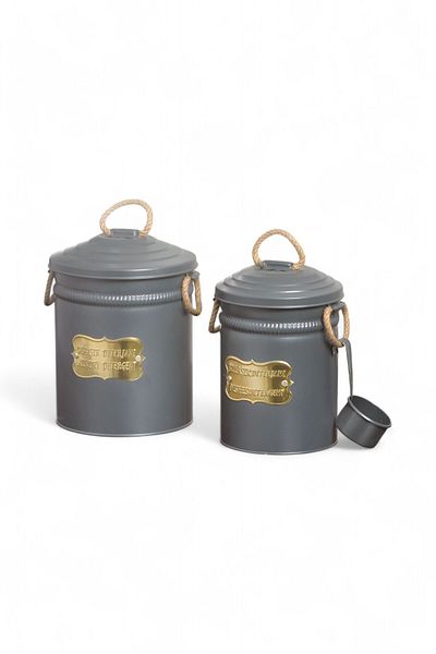 Milenay Gold Detailed Laundry and Dishwashing Detergent Storage Bucket Set – Put Elegance and Layout in One!
