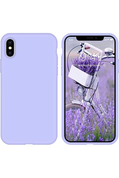 izzytech حافظة مصممة لهاتف iPhone Xs Max، حافظة هاتف من مطاط السيليكون السائل...