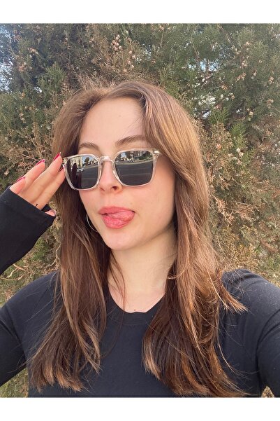 LUNOX Square Transparent Polarized Sunglasses