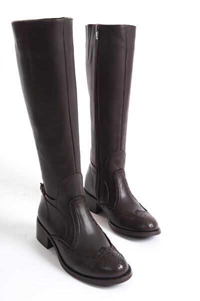 Elile Shoes Hakiki Deri Kışlık Kadın Çizme 33-34-35-41-42-43-44-45 Numara