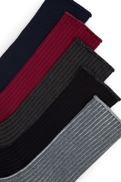 U.S. Polo Assn. Комплект чорапи от 5 части в тъмносин цвят - Over-Sk23