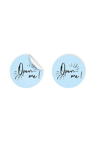 anka design 48 Pieces of Art Sticker Packaging and Shipping Labels - Open Me