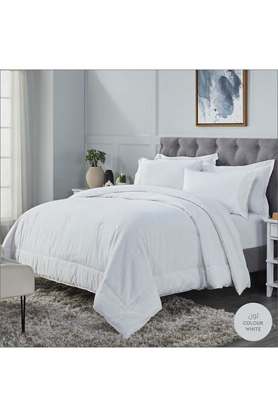 Donetella 300 Tc Blended Cotton Bedding Comforter Set, 6 Pcs King Size Fits 240x260 Cm